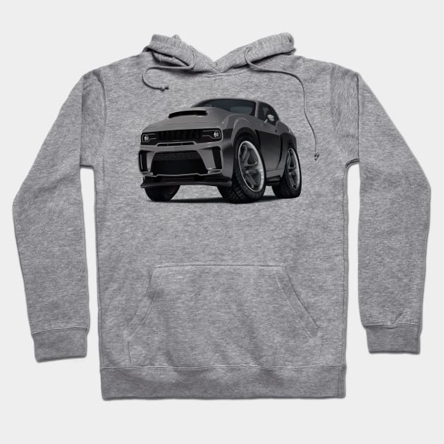 Dodge Challenger "Mad Max" Hoodie by BoombasticArt